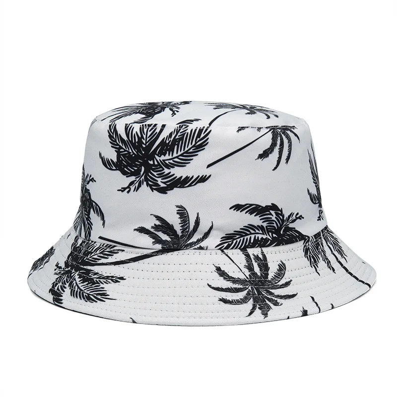 Big Head Size Bucket Hat Male Reversible Hawaii Korean Spring Hats