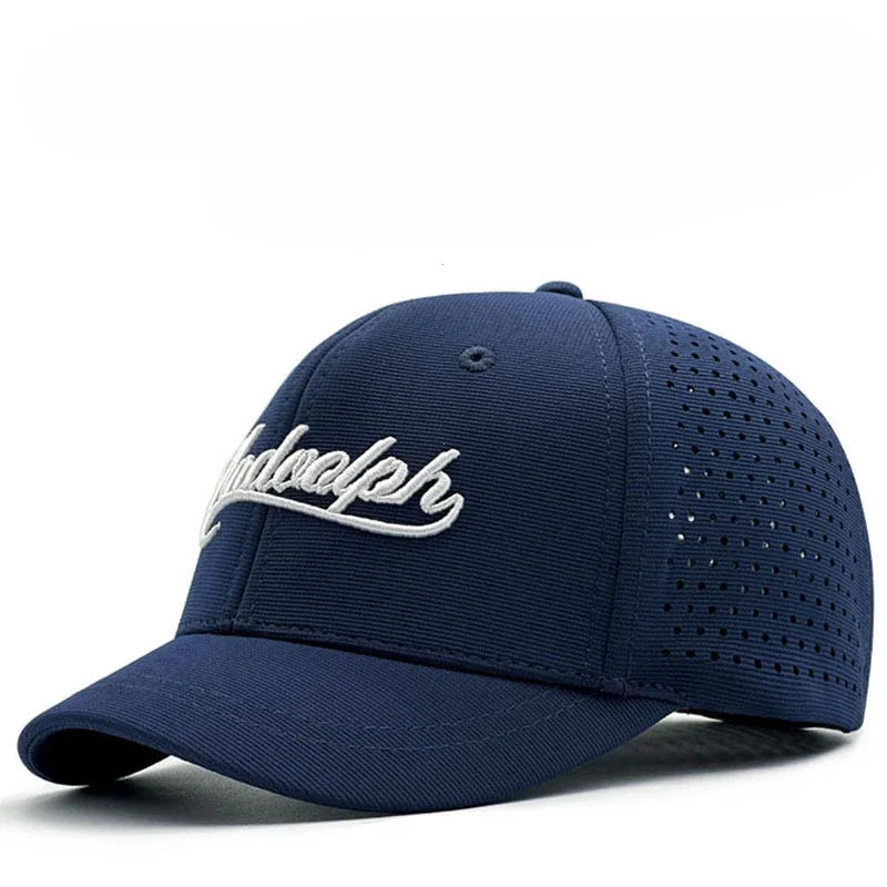 Short Brim Baseball Cap For Men Mesh Fitted Caps
