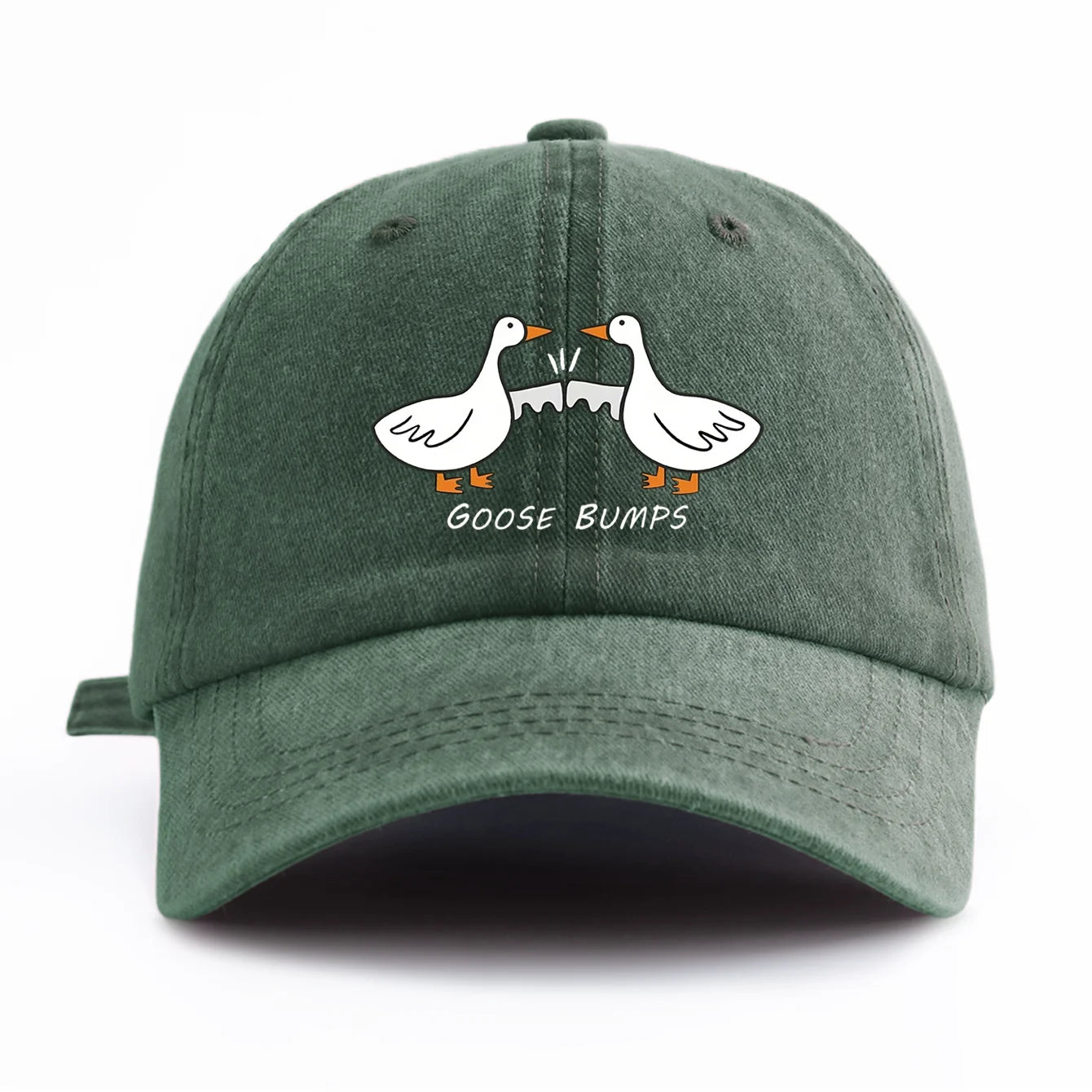 GOOSE BUMP Print Washed Baseball Cap For Adults