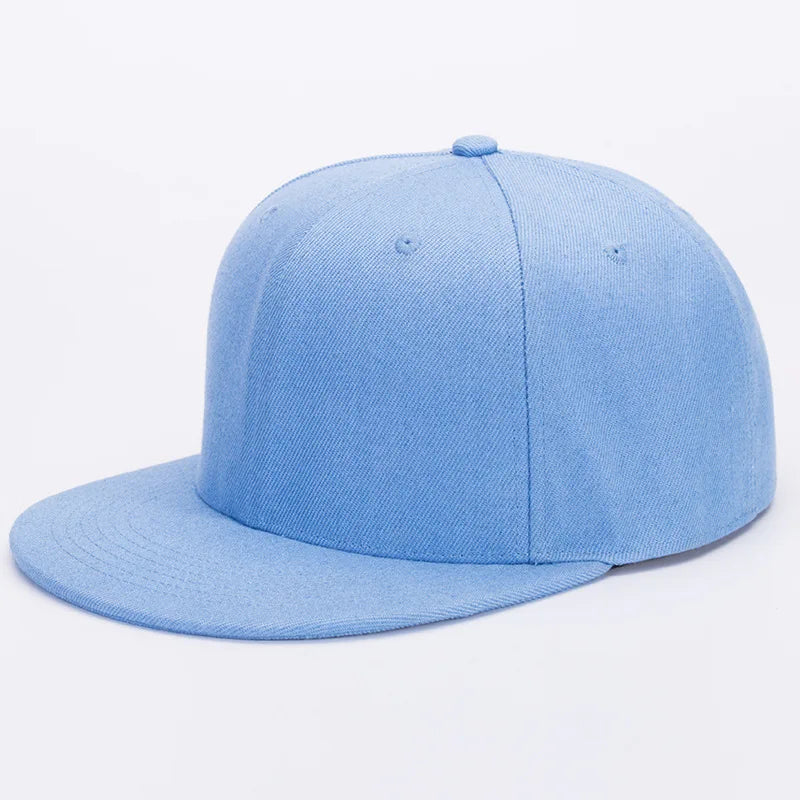 Unisex Flat Brim Snapback Hat For Men Women