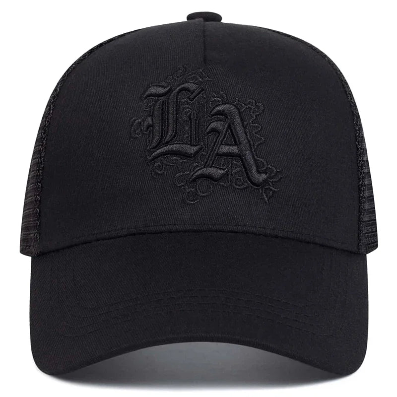 Unisex Letter Embroidery Baseball Net Caps