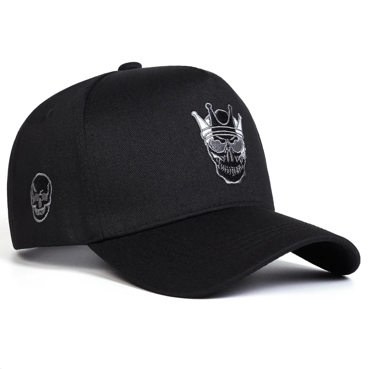 Unisex Skull Wearing A Crown Embroidery Baseball Caps