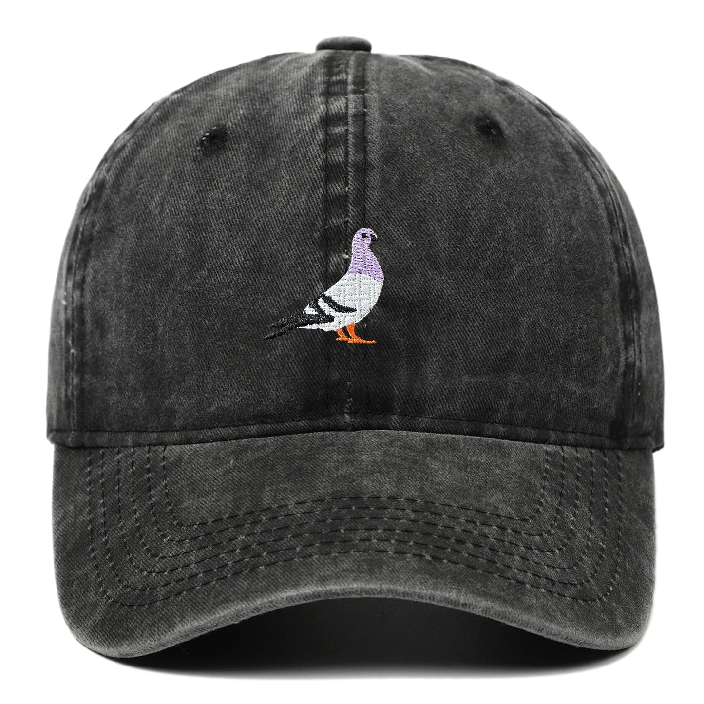 Baseball Cap Suitable For All Seasons, Pigeon Embroidery Pattern, Men's And Women's Daily Casual Fashion