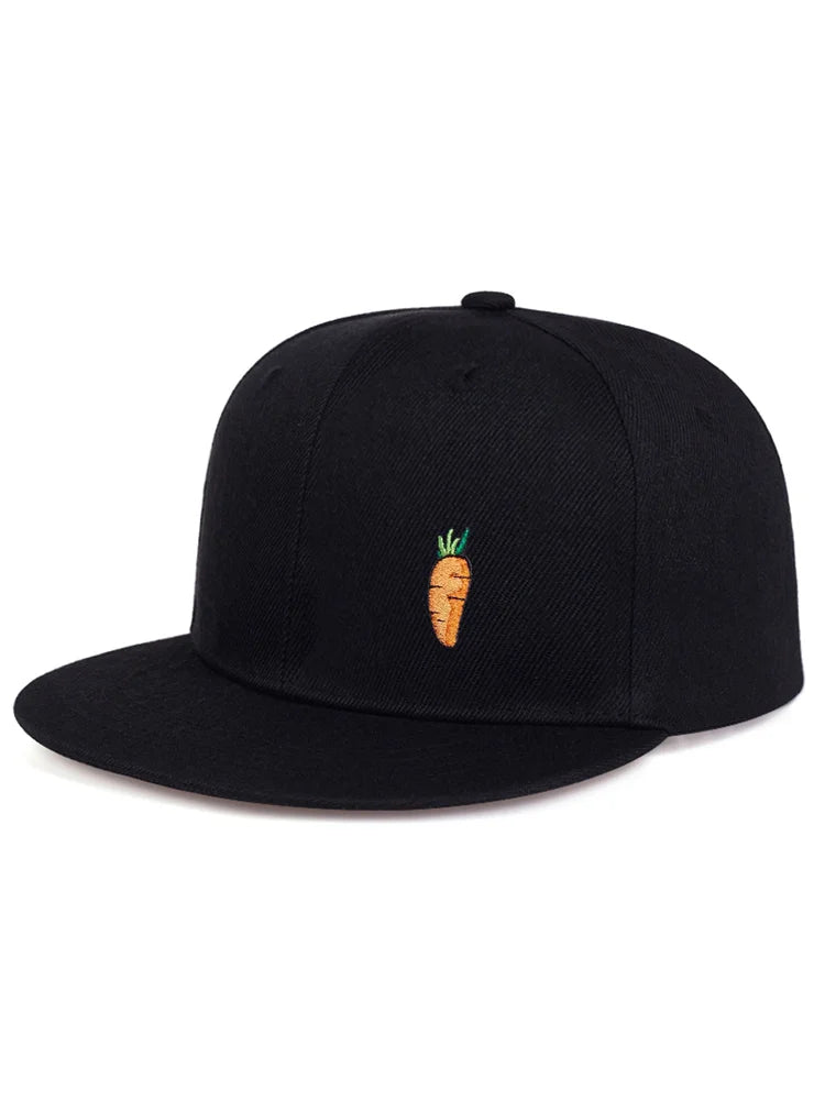 Cartoon Carrot Embroidery Golf Hat Snapback Hats For Men Women