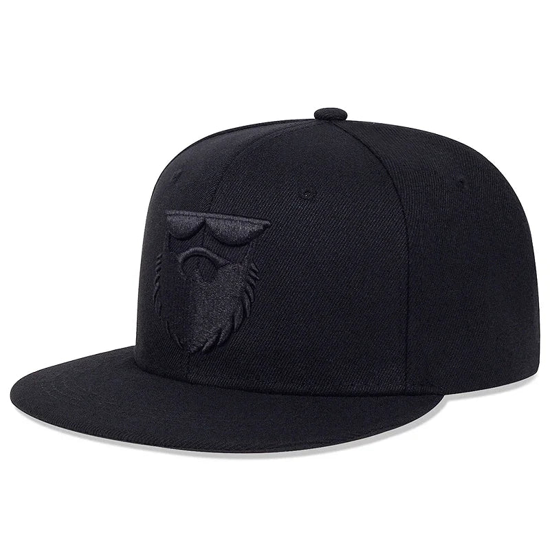 Unisex Beard Old Men Embroidery Hip-Hop Hats Baseball Caps Trucker Caps Snapback Caps