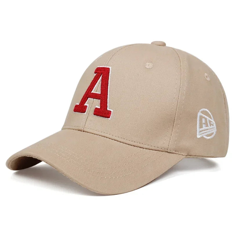 Unisex A Letter Embroidery Baseball Caps