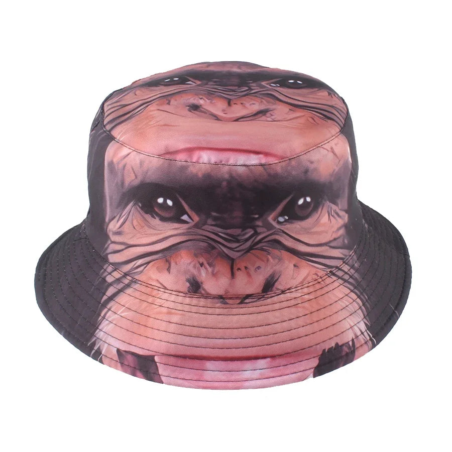 3D Printing Animal Bucket Hat For Women Men