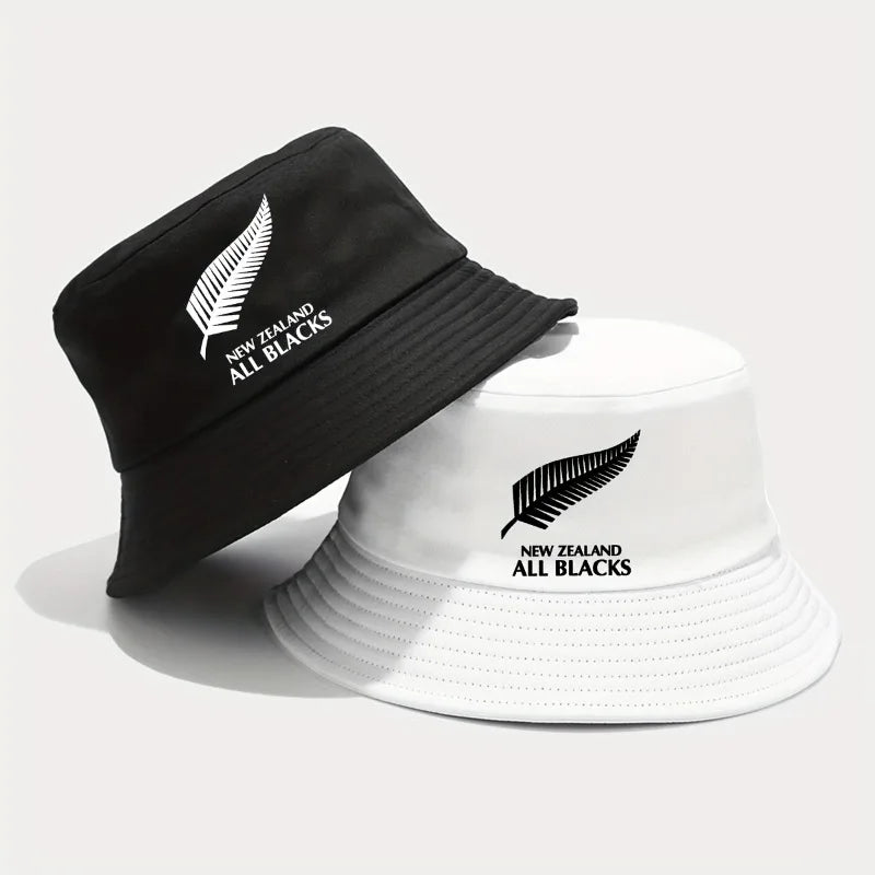 All Blacks Printed Bucket Hat Breathable Sun Hat