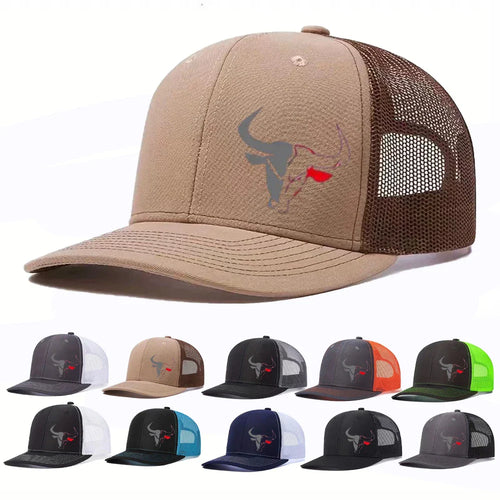 Casual Bull Head Print Summer Baseball Cap Mesh