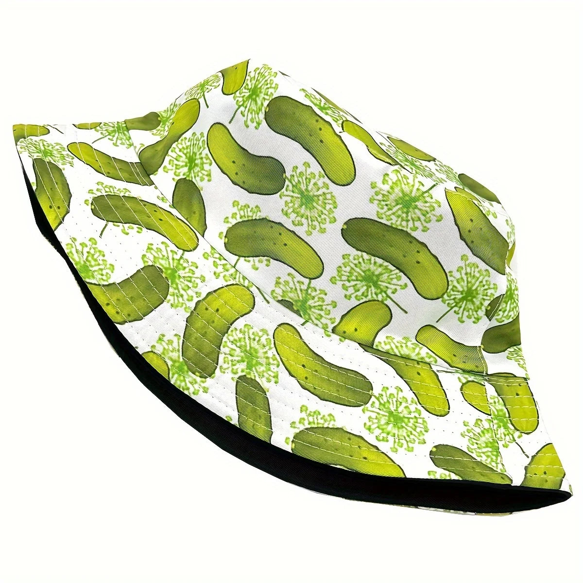 Unisex Reversible Cucumber Print Pattern Bucket Hat