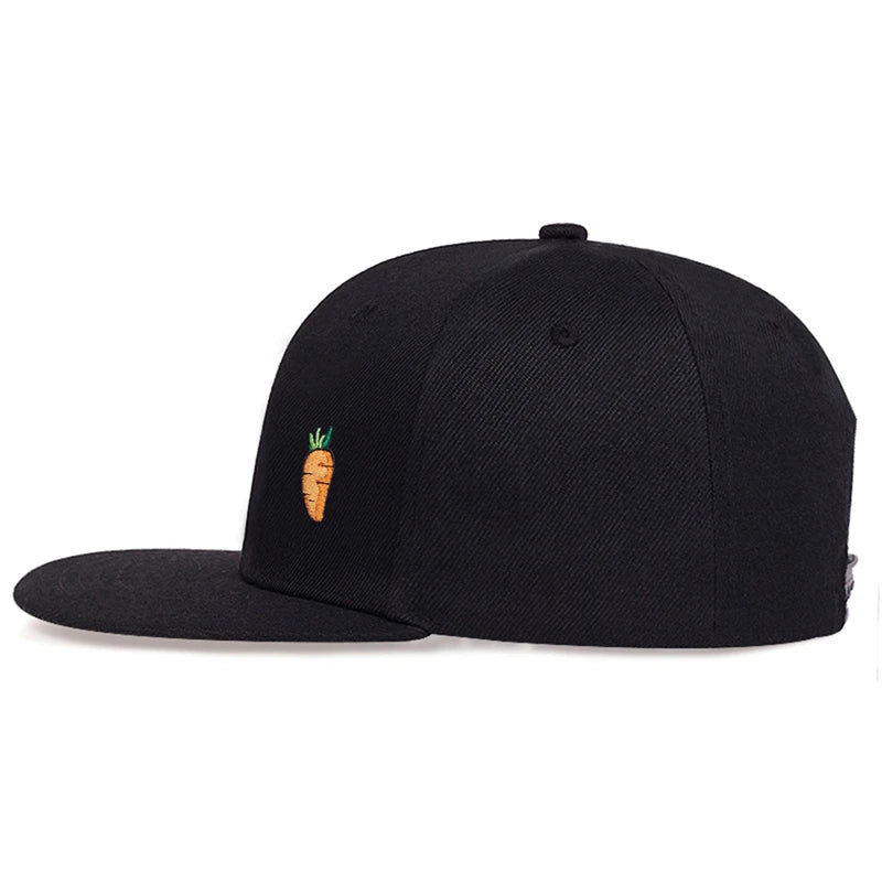 Cartoon Carrot Embroidery Golf Hat Snapback Hats For Men Women