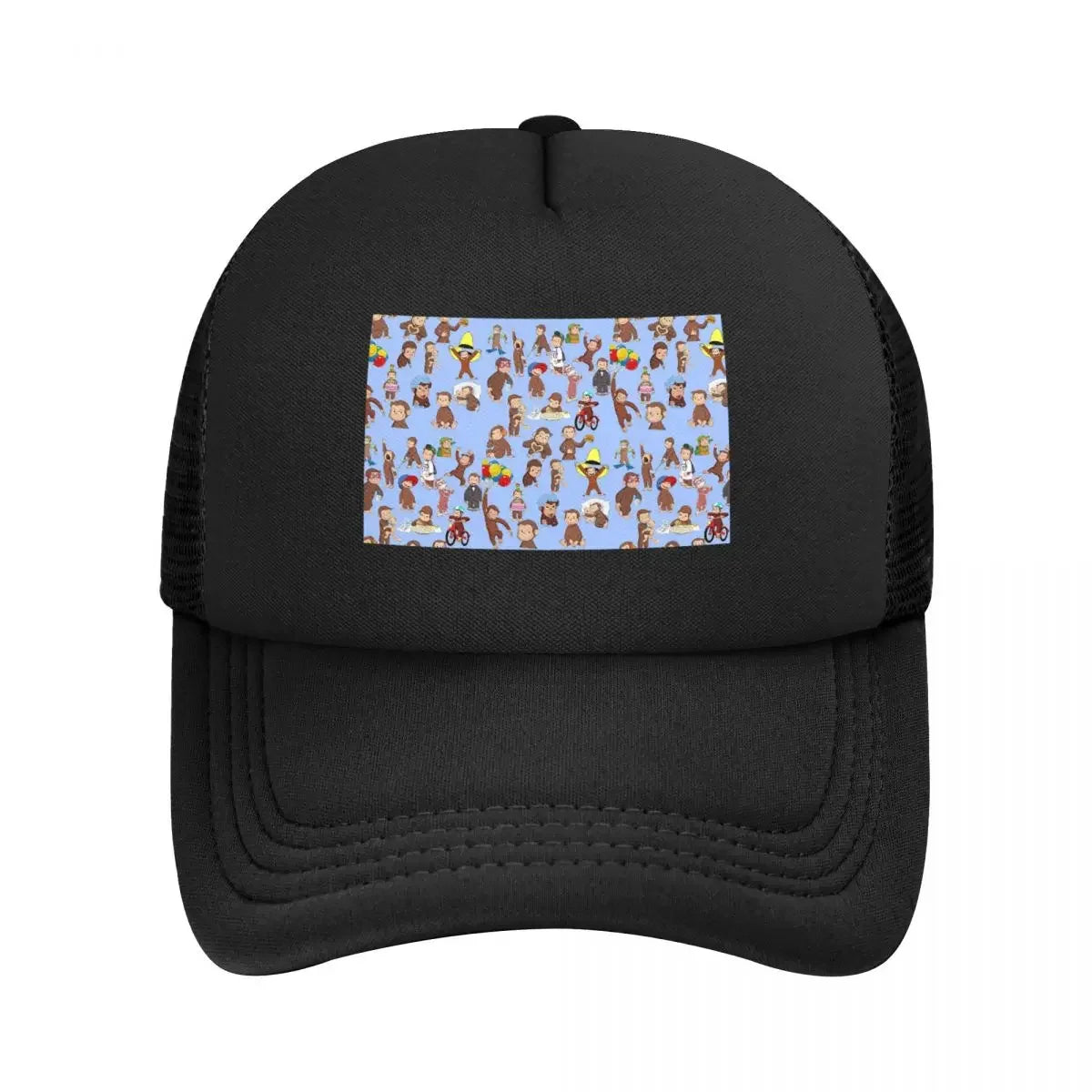 Anime Curious George Monkey Mesh Baseball Caps