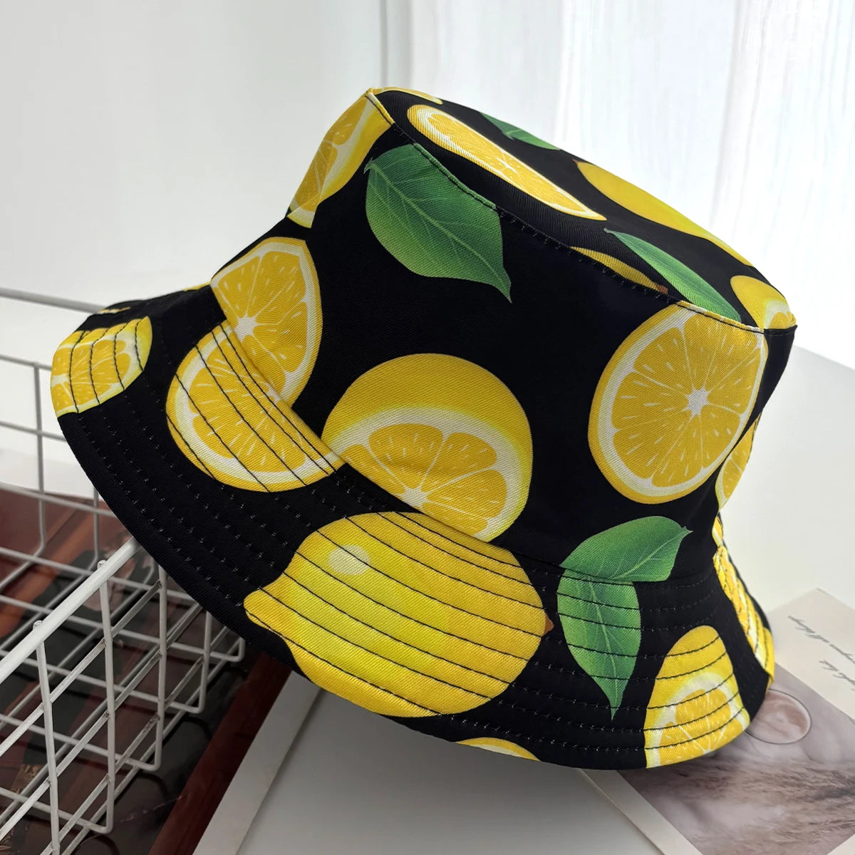Bucket Hat Vintage Style Bucket Hats Fisherman Hats Cartoon Printing Panama Cap