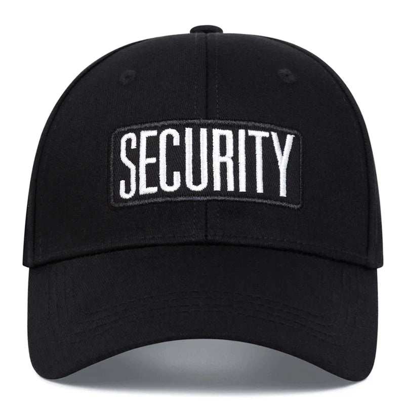 Unisex SECURITY Letter Embroidery Baseball Caps