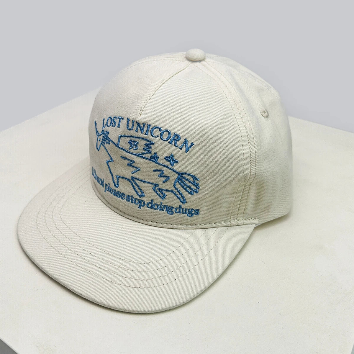 New Unisex Niche Unicorn Letters Embroidery Snapback Hats