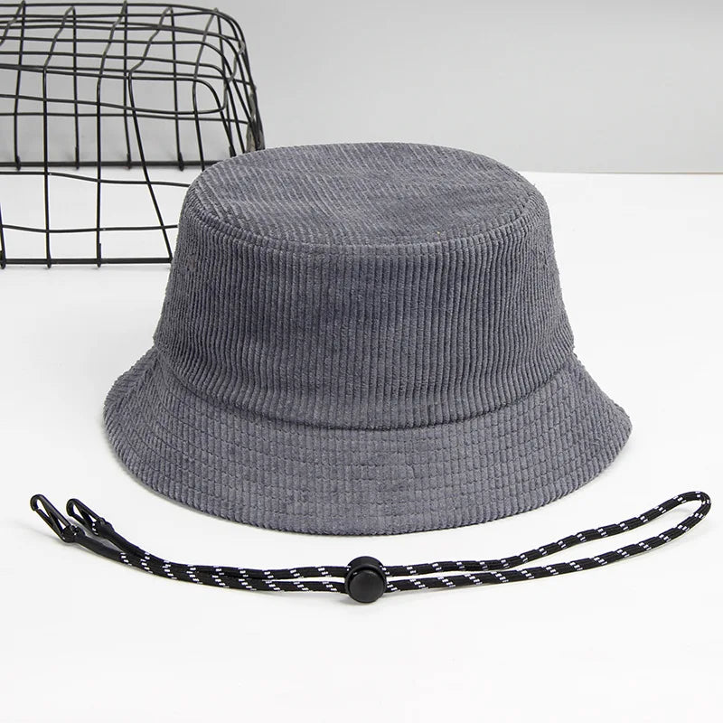 Dad Winter Hat Lady Outdoors Corduroy Bucket Hats Men