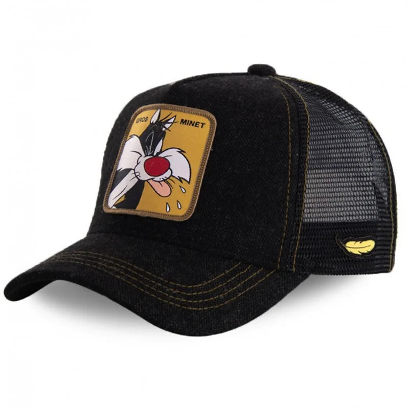 New High Quality Brand Anime Cartoon Snapback Cotton Baseball Cap Men Women