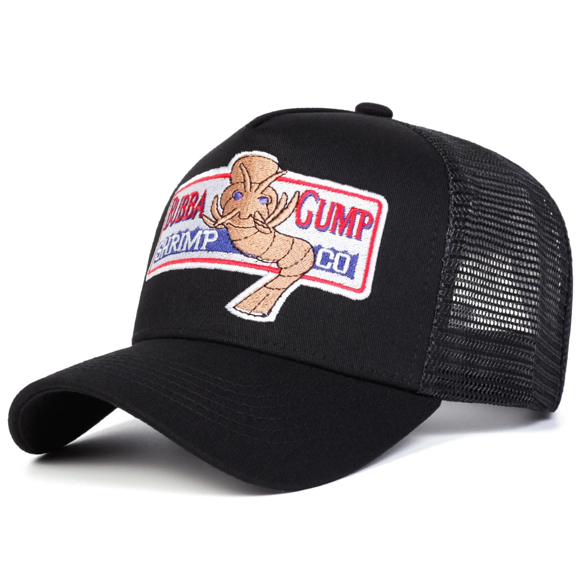 Unisex Shrimp Embroidery Baseball Caps