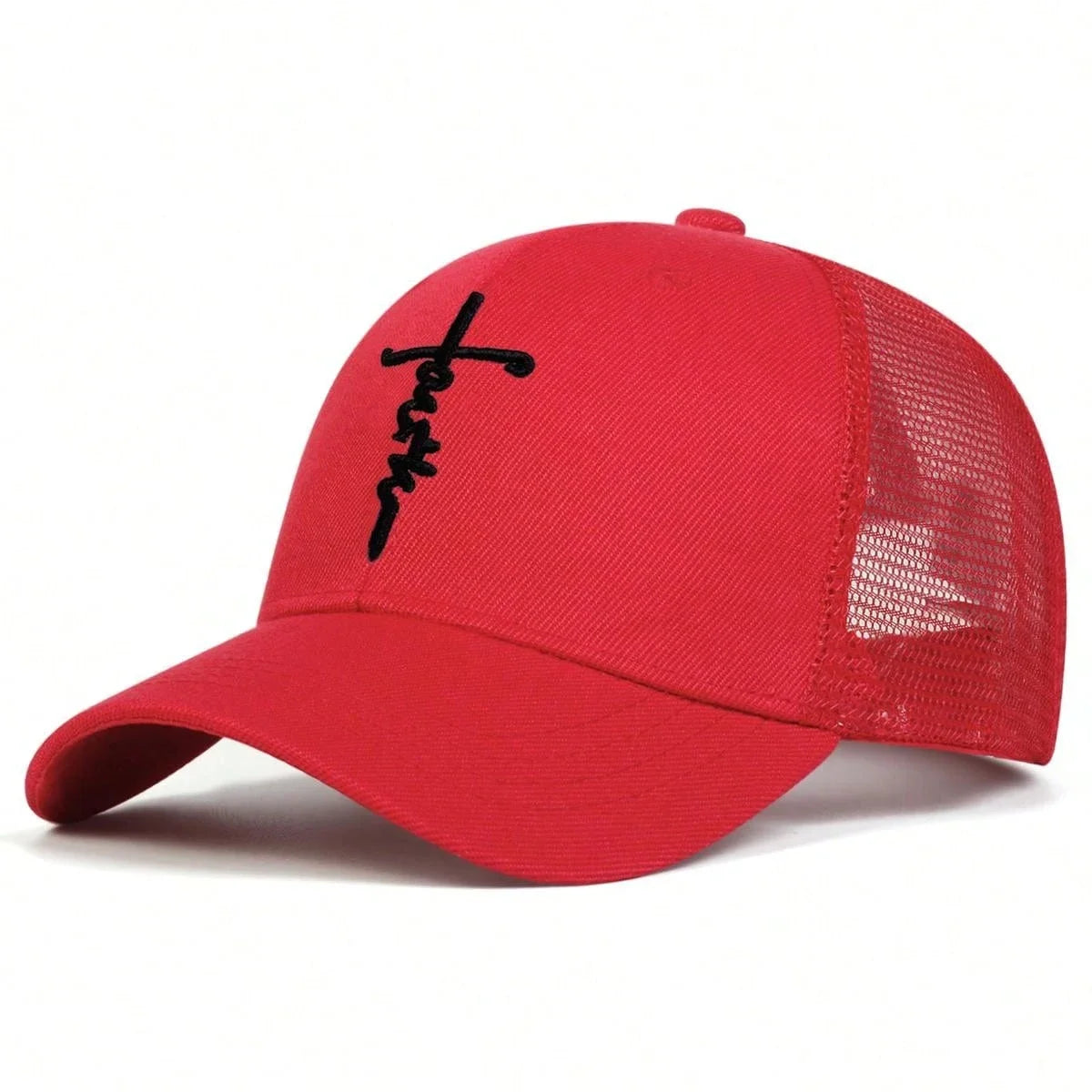 Unisex Letter Cross Embroidery Baseball Caps