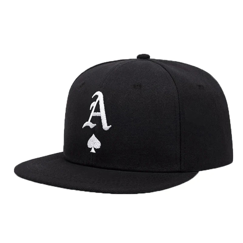 Unisex A Letter Label Embroidery Snapback Baseball Caps