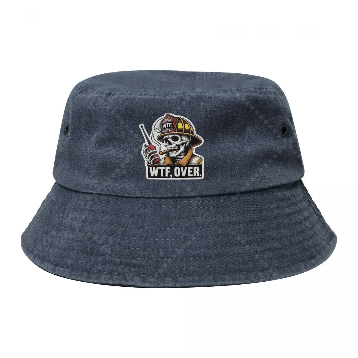 WTF,Over Unisex Cotton Bucket Hats Adjustable Outdoor Sun Hat For Beach Travel