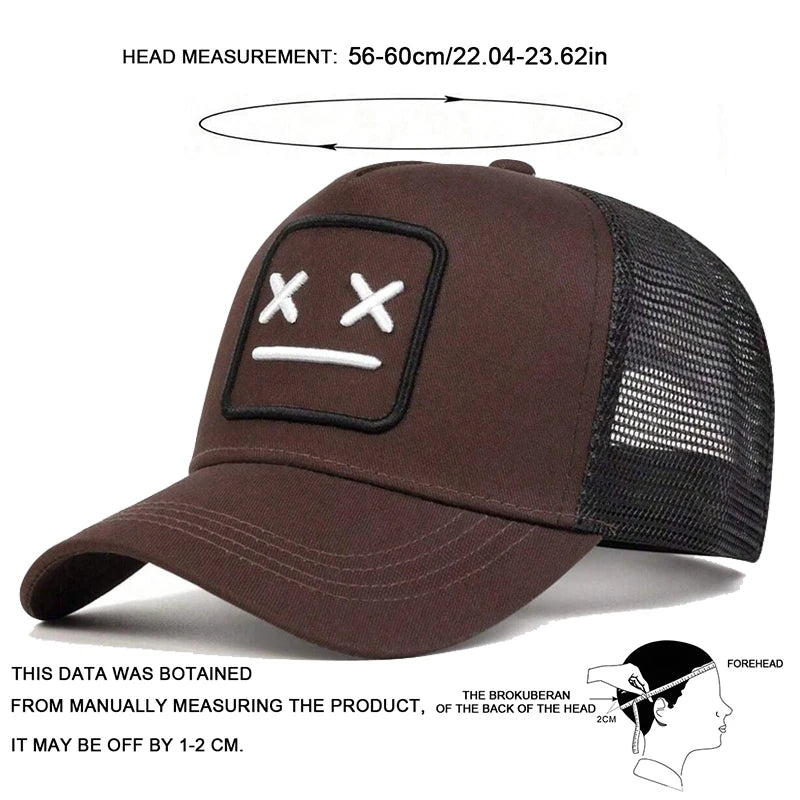 1piece Unisex XX Embroidery Baseball Net Caps Hip Hop Cap