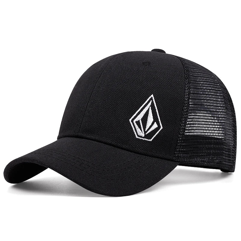 2025 New Diamond Embroidered Cotton Mesh Hat Men's Hip Hop Hat Decorative Hat Women's Baseball Hat