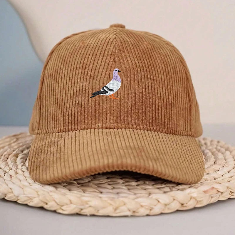 Baseball Cap Suitable For All Seasons, Pigeon Embroidery Pattern, Men's And Women's Daily Casual Fashion