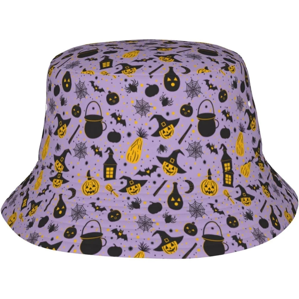 Bucket Hat For Halloween Cool Novelty Hats For Women Men Witch Hat Pumpkin Soup