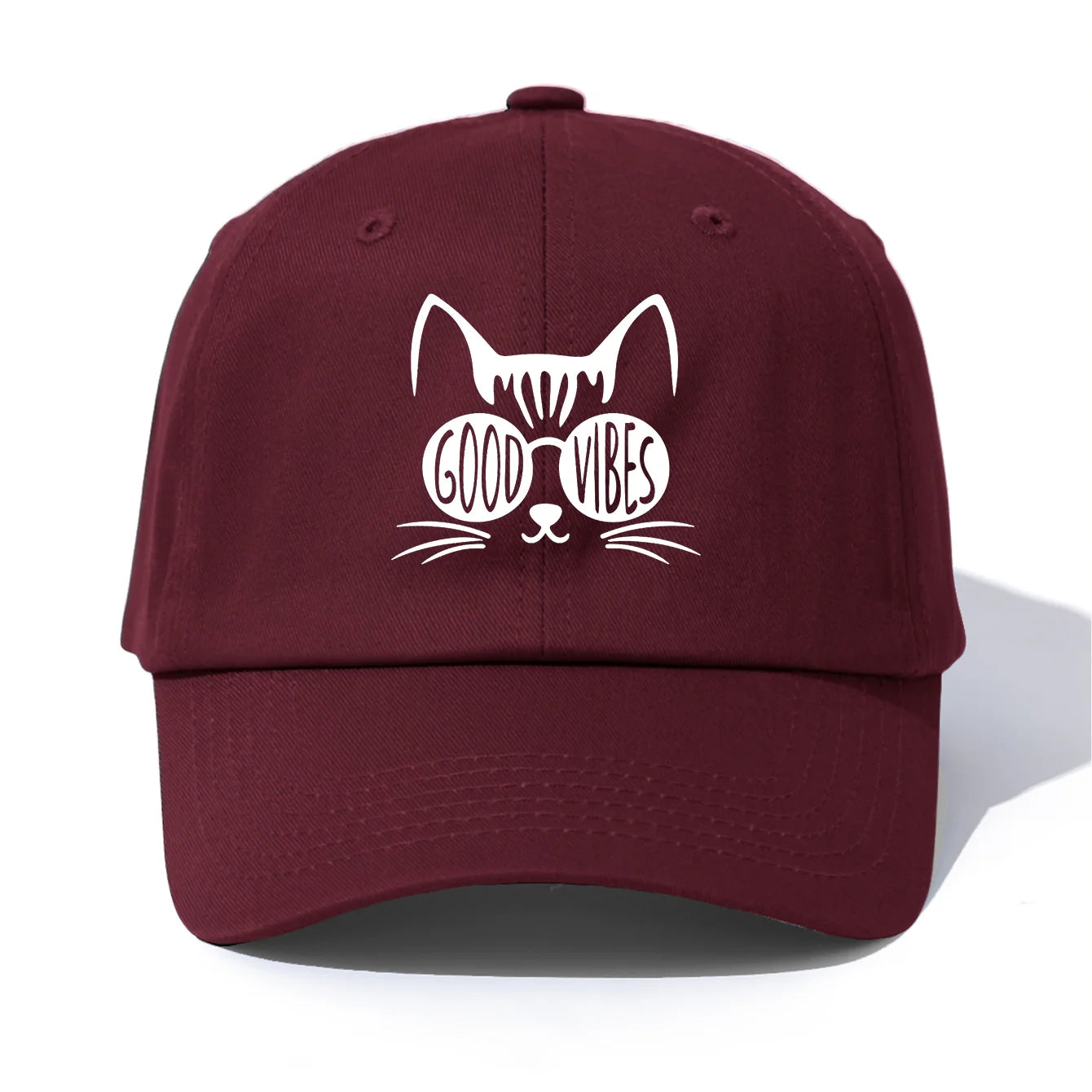 GOOD VIBES Print Baseball Cap For Adults