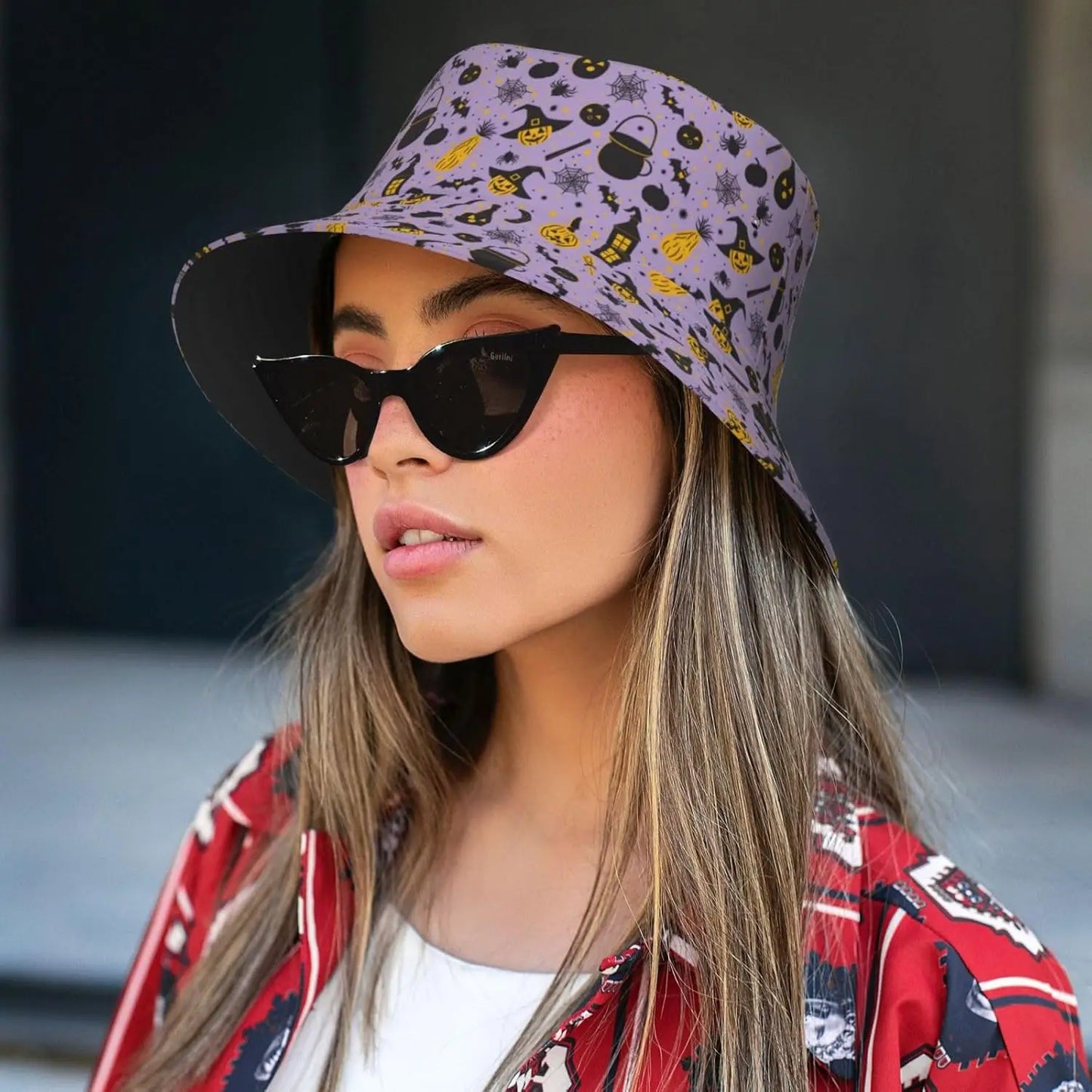 Bucket Hat For Halloween Cool Novelty Hats For Women Men Witch Hat Pumpkin Soup