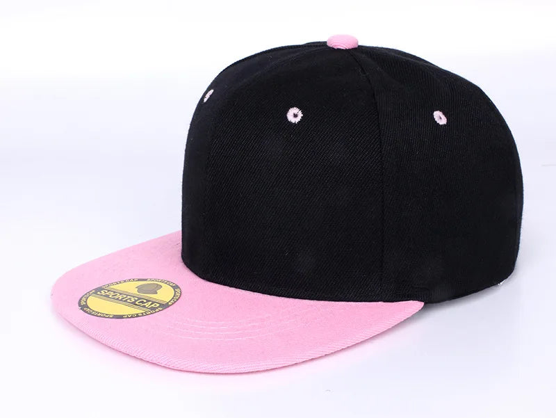 Unisex Flat Brim Snapback Hat For Men Women