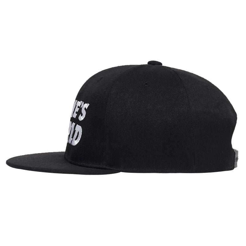 WAYNE'S WORLD Black Baseball Cap Fashion Style Embroidery Snapback Hat Men Women
