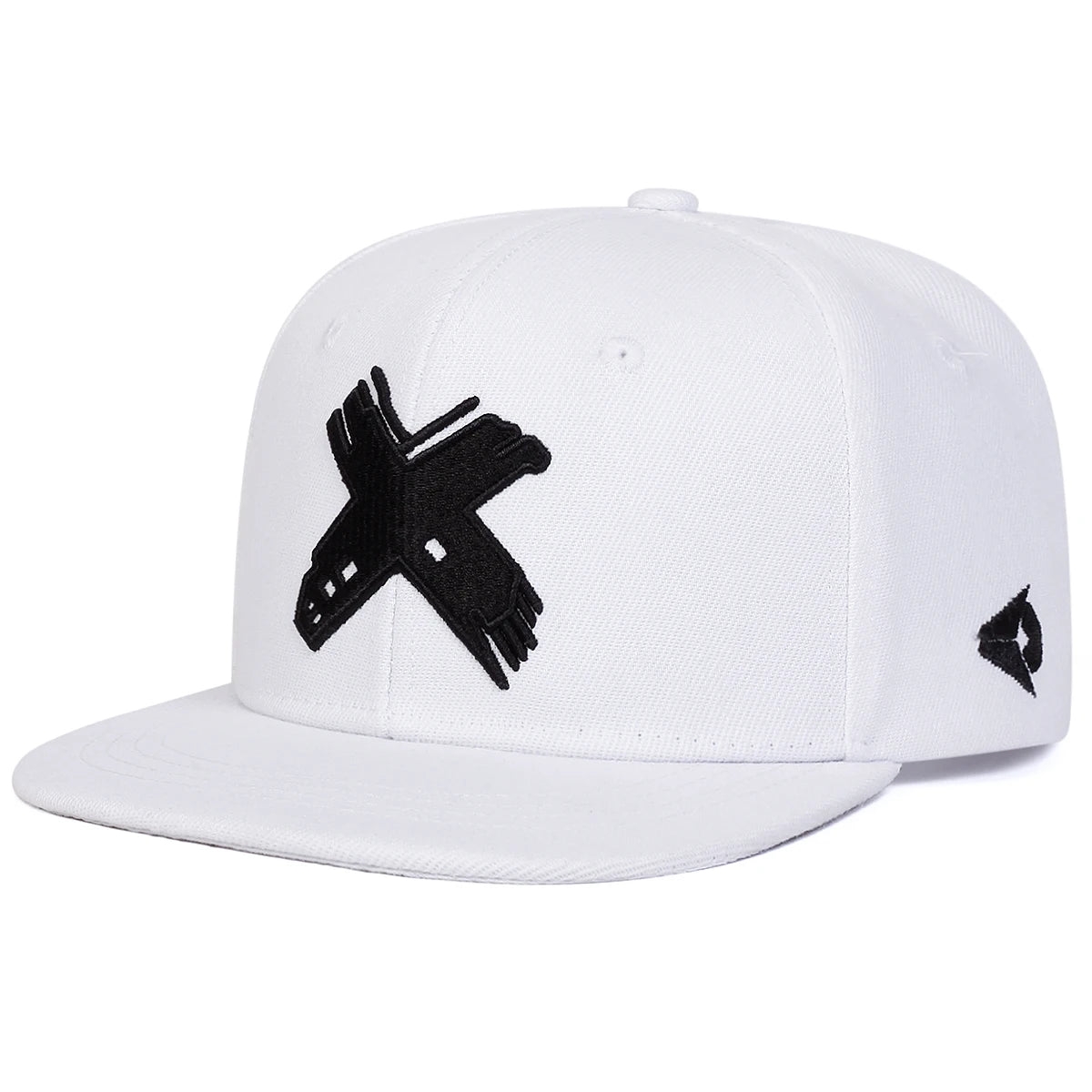 Unisex X Letter Embroidery Hip-hop Hats Snapback Caps