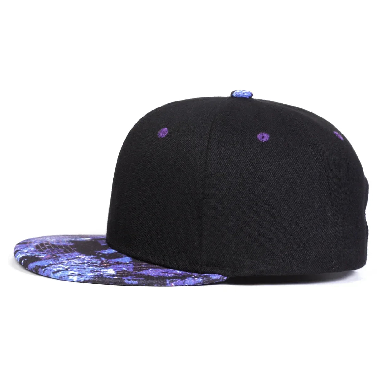 Unisex Purple Starry Sky Printing Hip-hop Hats