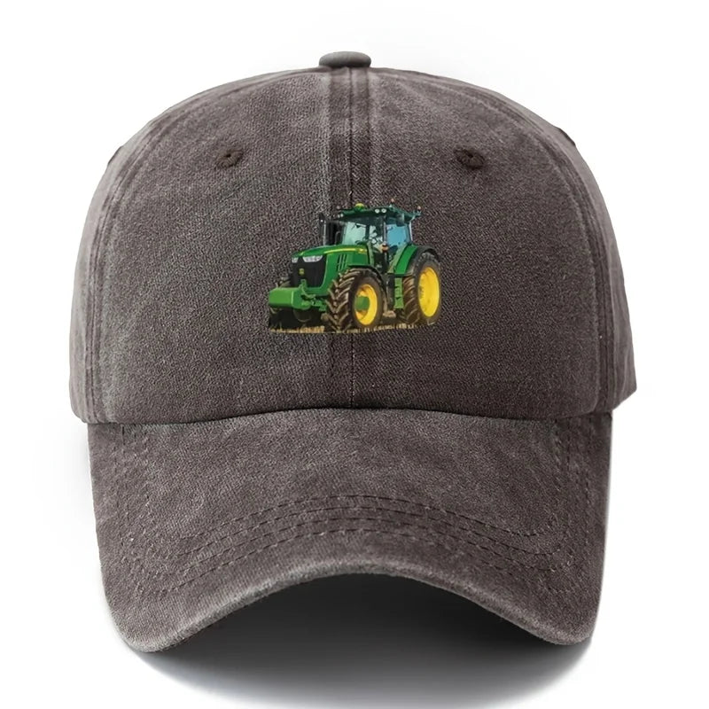 Printed Tractor Baseball Cap Men's Outdoor Camping Vacation