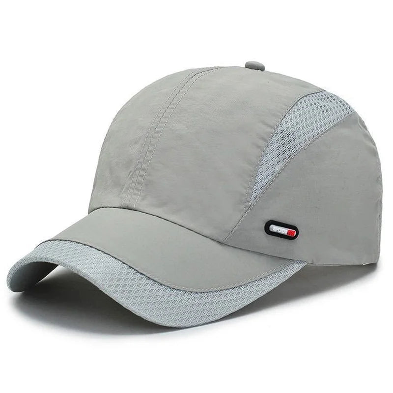 Quick-Dry Baseball Cap Moisture-Wicking Sun Hat