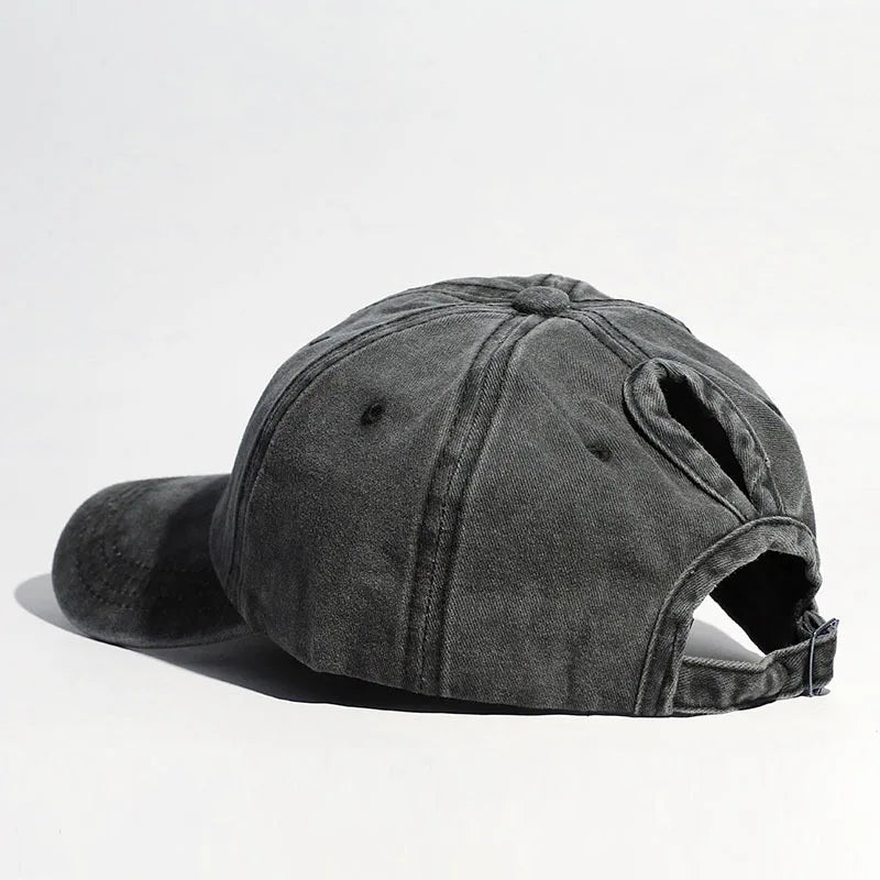 Hot Sale Washed Ponytail Baseball Cap