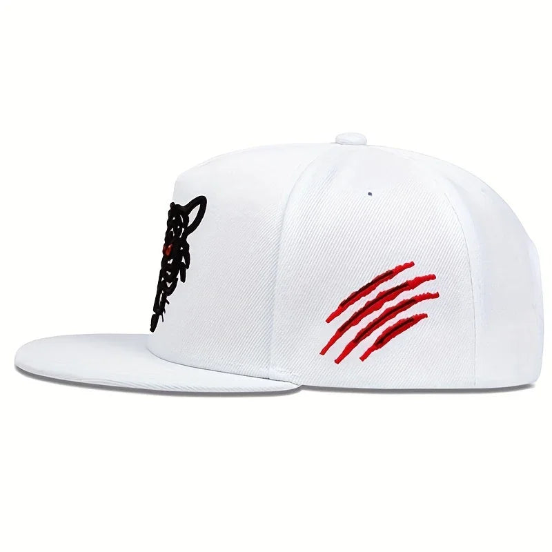 Unisex Tiger Embroidery Hip-hop Hats Baseball Caps Snapback Caps