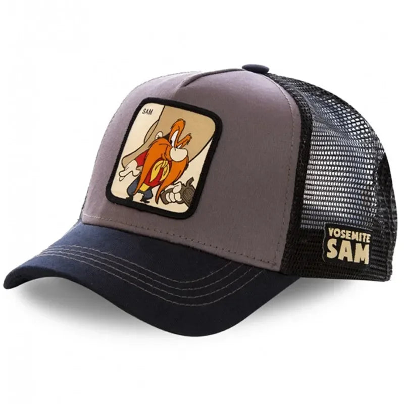 2New High Quality Brand Anime Cartoon Snapback Cotton Baseball Cap Men Women