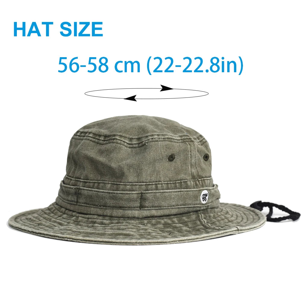 Washed Cotton Bucket Hats Spring Summer Men Women
