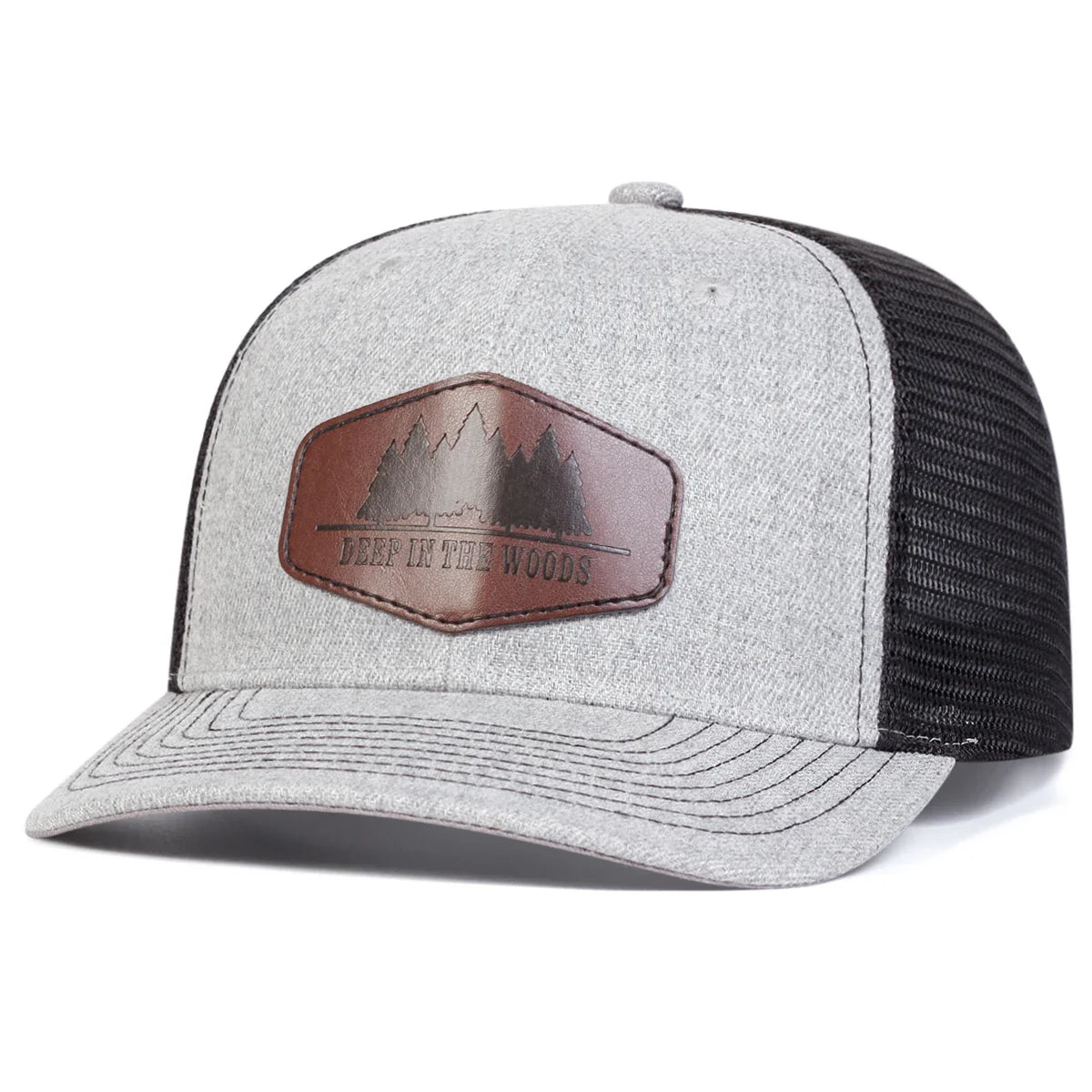 DEEP IN THE WOODS Leather Label Baseball Net Caps