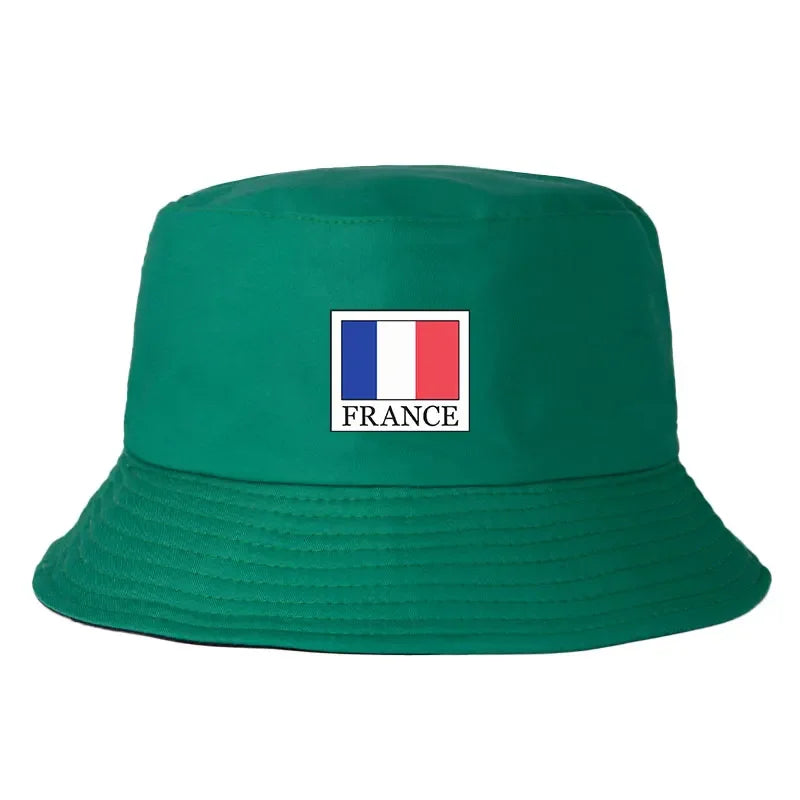 Unisex Reversible Bucket Hat Woman Man France Flag