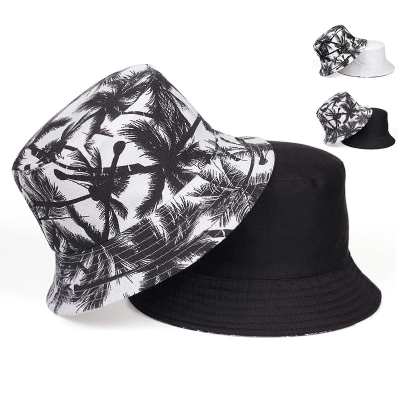 Unisex Double Sided Wearable Leaf Print Personality