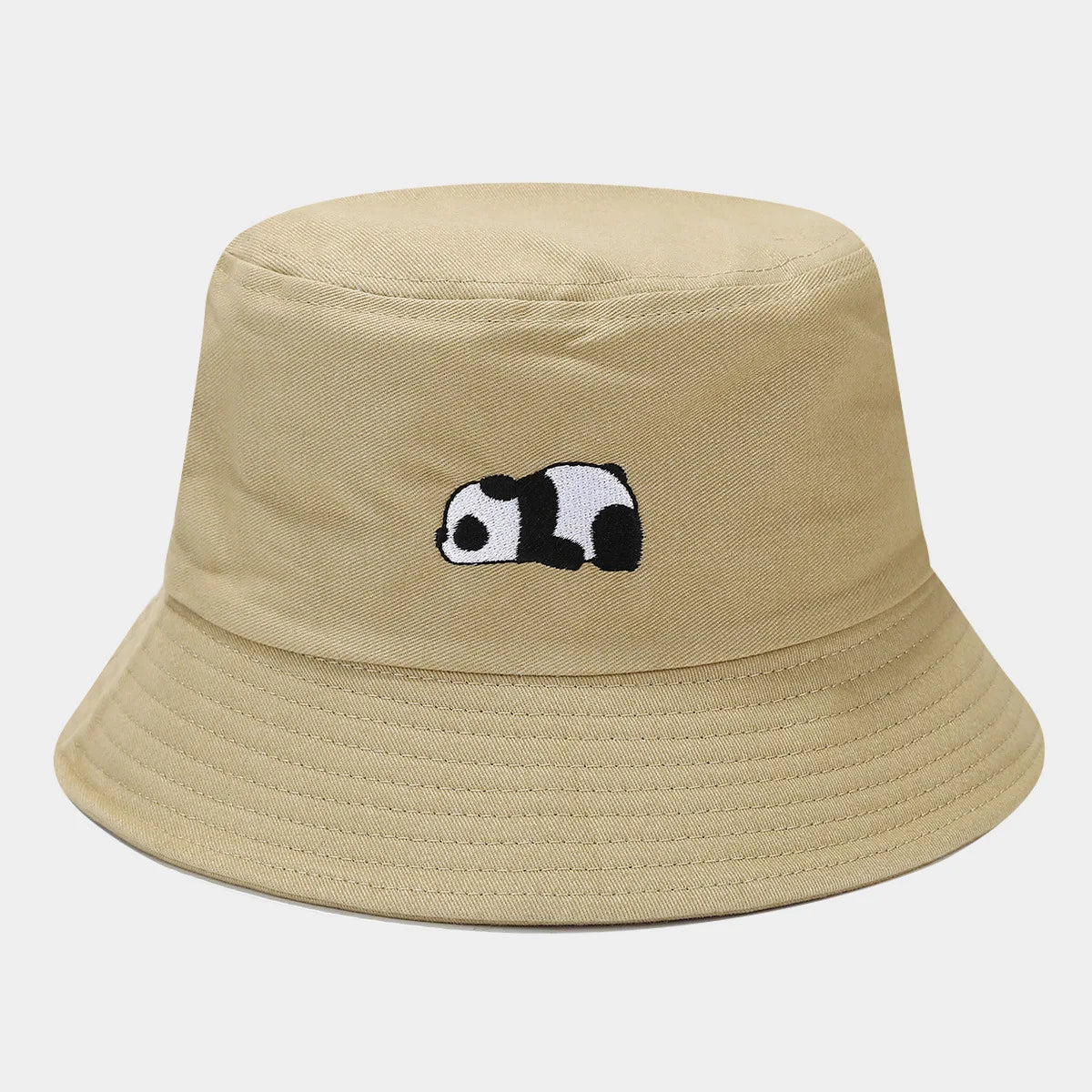 Fashion Cartoon Panda Funny Black White Bucket Hat For Men Women