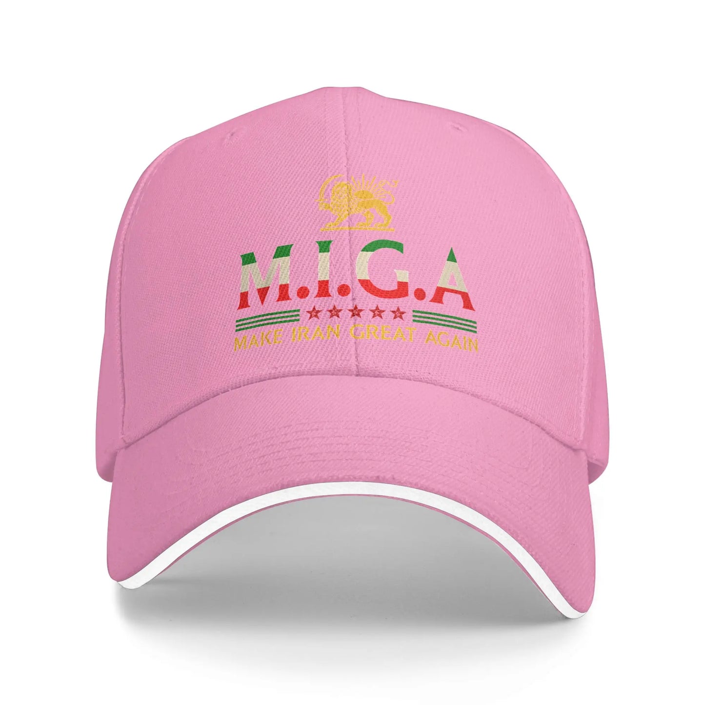 Make Iran Great Again Emblem Of Iran MIGA Casual Baseball Cap