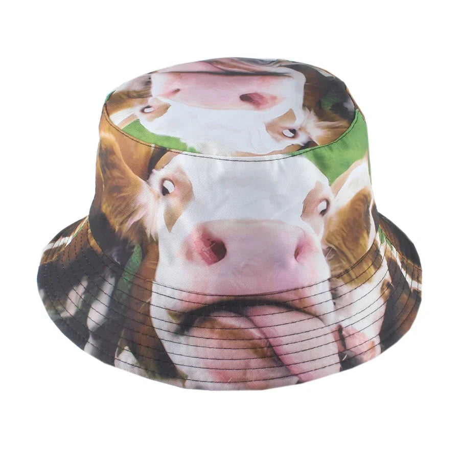 3D Printing Animal Bucket Hat For Women Men