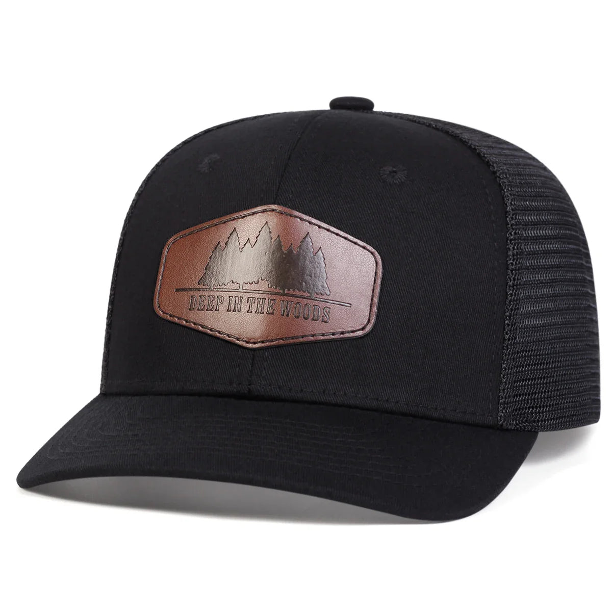 DEEP IN THE WOODS Leather Label Baseball Net Caps