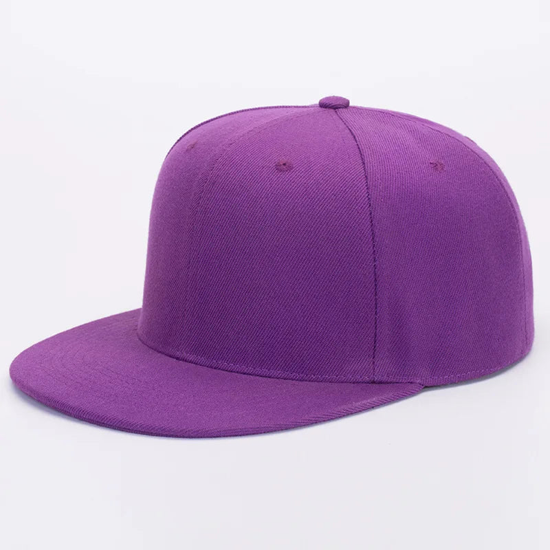 Unisex Flat Brim Snapback Hat For Men Women