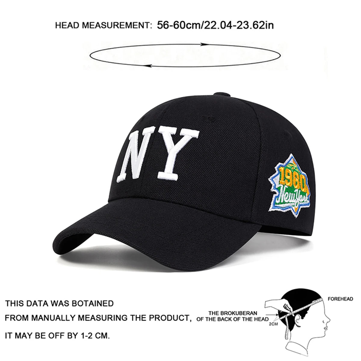 Unisex Letter Embroidery Baseball Caps Spring Autumn Outdoor Sunscreen Hat